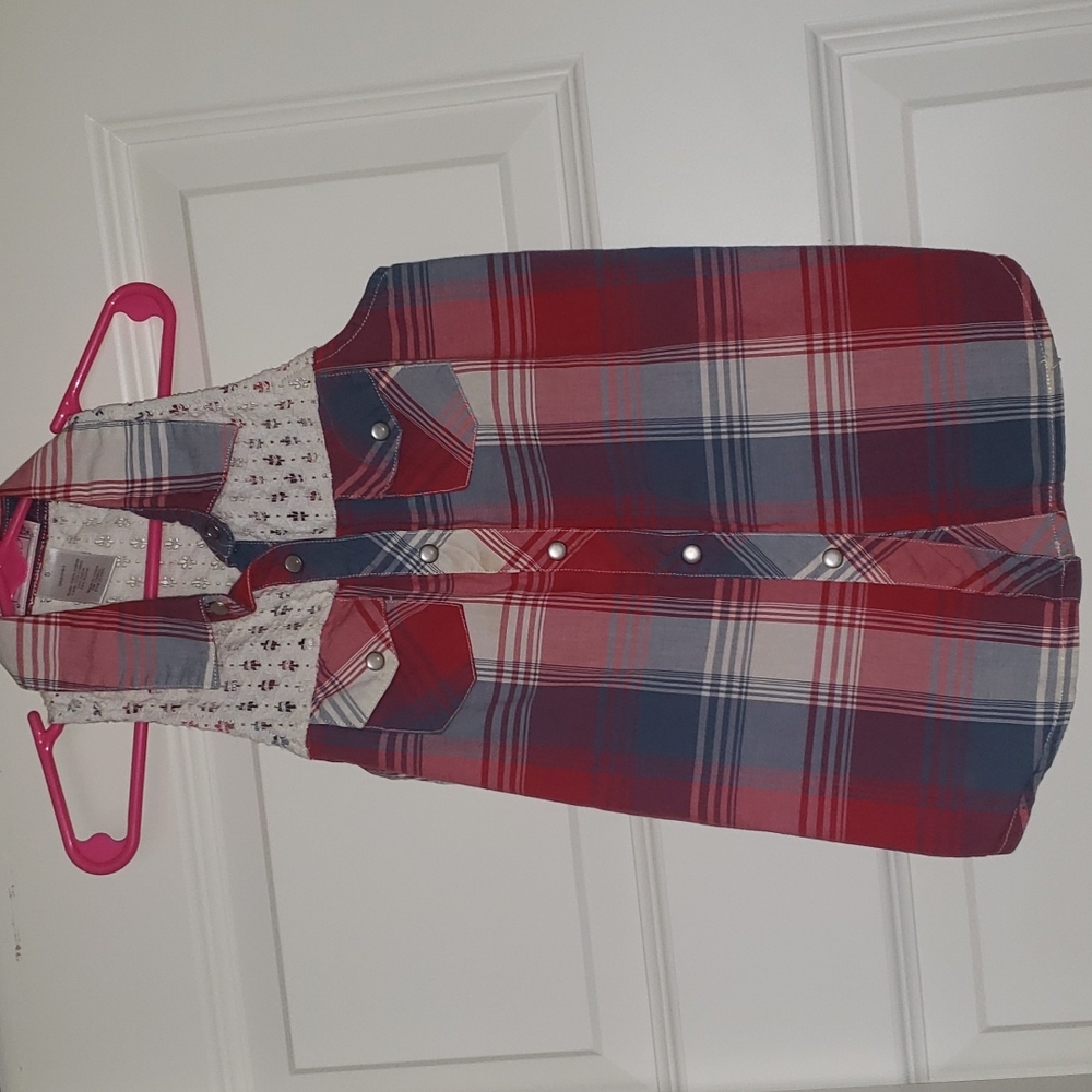 Red,white and blue tank top size small